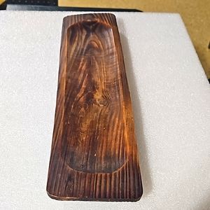 Vintage wooden platter tray